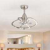 Halcyra 20-Inch Modern 3 Blade Ceiling Fan With Light