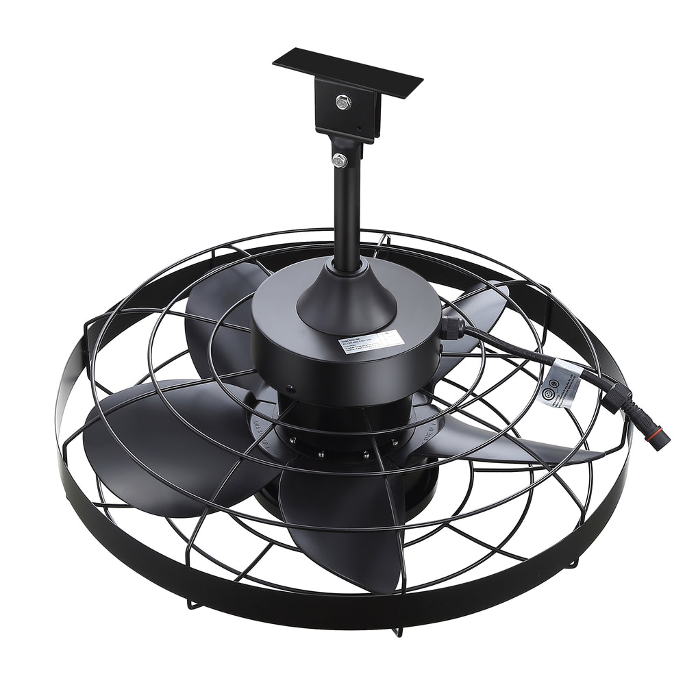 Kairara 20-Inch Outdoor Plug-In Ceiling Fan With Light