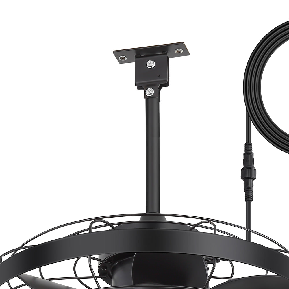 Kairara 20-Inch Outdoor Plug-In Ceiling Fan With Light