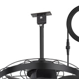 Kairara 20-Inch Outdoor Plug-In Ceiling Fan With Light