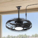 Kairara 20-Inch Outdoor Plug-In Ceiling Fan With Light