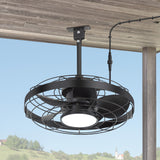 Kairara 20-Inch Outdoor Plug-In Ceiling Fan With Light