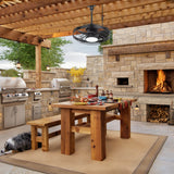 Kairara 20-Inch Outdoor Plug-In Ceiling Fan With Light