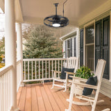 Kairara 20-Inch Outdoor Plug-In Ceiling Fan With Light