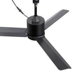 42-Inch Outdoor Ceiling Fan with Light, Matte Black Waterproof Ceiling Fan, 3-Blade Quiet DC Motor, Dimmable LED 3CCT, 6 Speeds Remote, Timer, Reversible for Patio Porch Gazebo