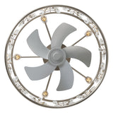 Avelis 20-Inch Crystal Caged Ceiling Fan With Light & Remote