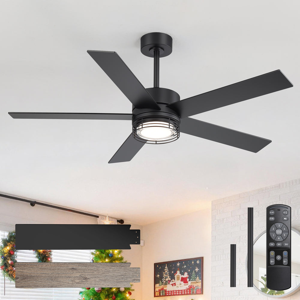 Ventorra 52/72 Inch Ceiling Fan With Light and Remote