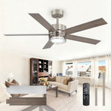 Ventorra 52/72 Inch Ceiling Fan With Light and Remote