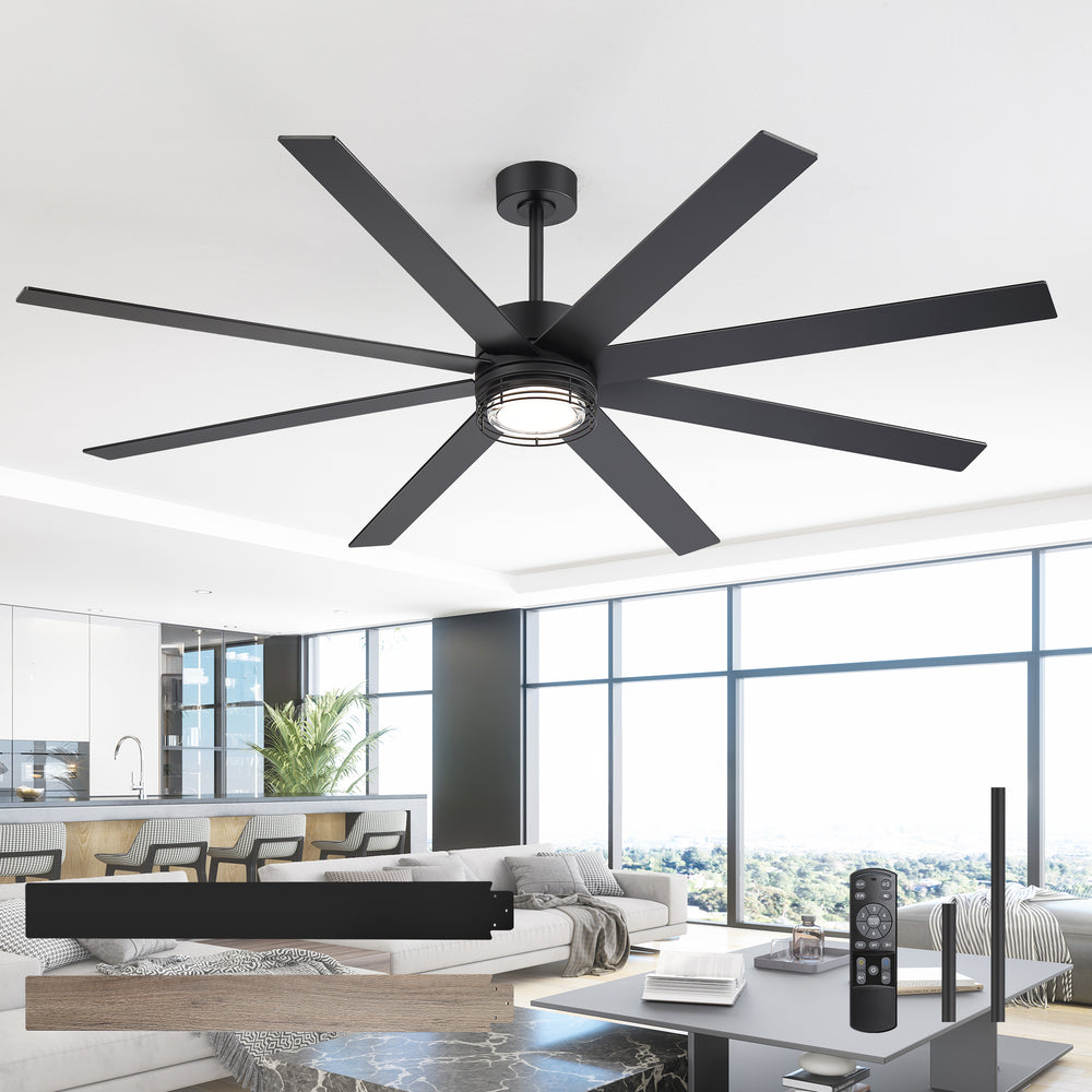 Ventorra 52/72 Inch Ceiling Fan With Light and Remote