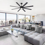 Ventorra 52/72 Inch Ceiling Fan With Light and Remote