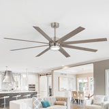 Ventorra 52/72 Inch Ceiling Fan With Light and Remote