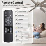 Ventorra 52/72 Inch Ceiling Fan With Light and Remote