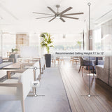 Ventorra 52/72 Inch Ceiling Fan With Light and Remote