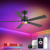 Levelle 52-Inch Smart Ceiling Fan With RGB Light