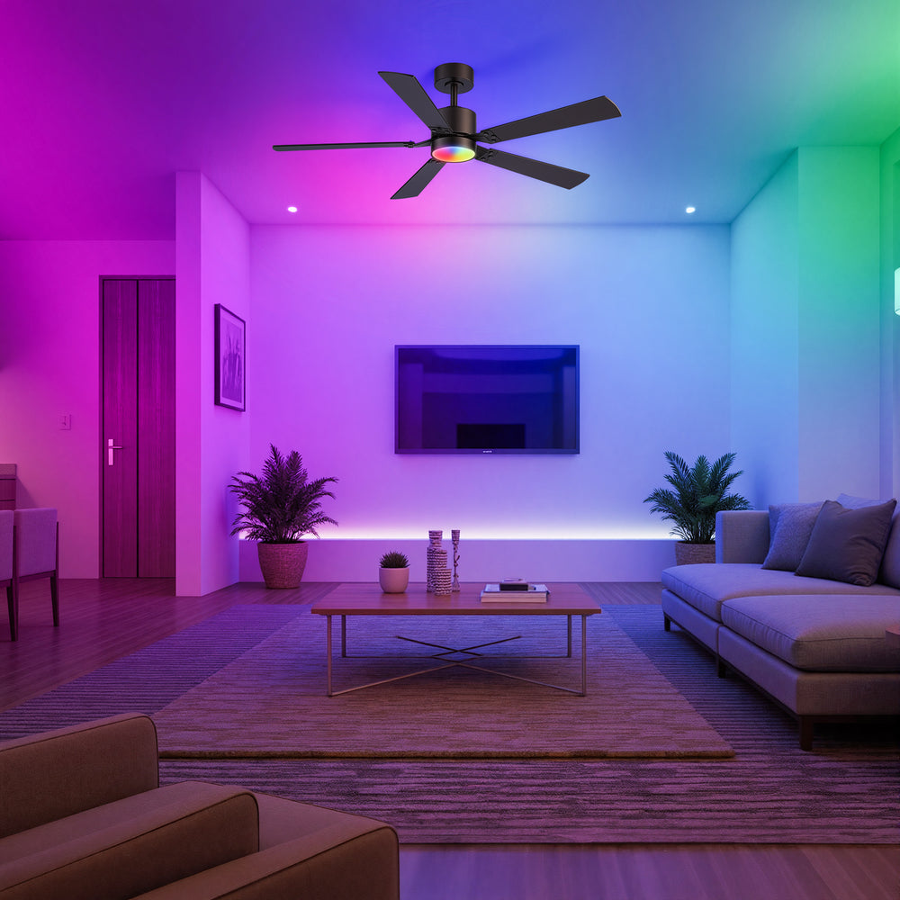 Levelle 52-Inch Smart Ceiling Fan With RGB Light