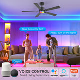 Levelle 52-Inch Smart Ceiling Fan With RGB Light