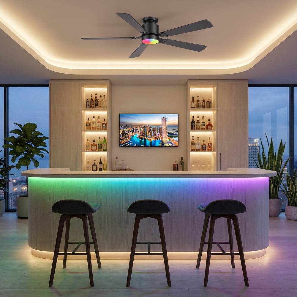 Levelle 52-Inch Smart Ceiling Fan With RGB Light