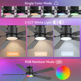 Levelle 52-Inch Smart Ceiling Fan With RGB Light