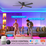 Levelle 52-Inch Smart Ceiling Fan With RGB Light