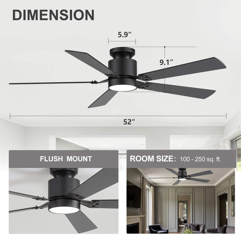Levelle 52-Inch Smart Ceiling Fan With RGB Light