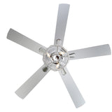Solvian 52" Crystal Flush Mount Ceiling Fan With Light & Remote