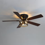 Lucis 52-Inch Black Ceiling Fan with Light & Remote