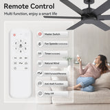 Nivora 48/56/60-Inch Ceiling Fan With No Light and Remote