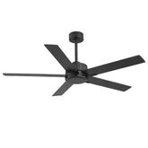 Ostelle 56" Matte Black Ceiling Fan Without Light & Remote