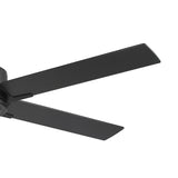Ostelle 56" Matte Black Ceiling Fan Without Light & Remote