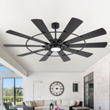 Pavara 62/72 Inch Ceiling Fan With Light and Remote