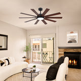 Rowon 60-Inch 10-Blade Ceiling Fan With Light & Remote