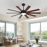 Rowon 60-Inch 10-Blade Ceiling Fan With Light & Remote