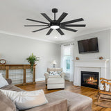 Rowon 60-Inch 10-Blade Ceiling Fan With Light & Remote