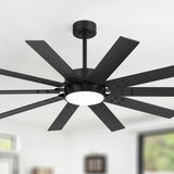 Rowon 60-Inch 10-Blade Ceiling Fan With Light & Remote