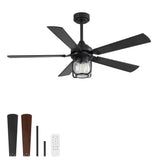 Rylis 52-Inch Farmhouse Ceiling Fan With Light & Remote