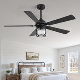 Rylis 52-Inch Farmhouse Ceiling Fan With Light & Remote