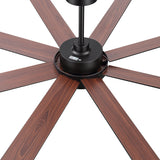 Solora 60/72 Inch Large Ceiling Fan With Light and Remote