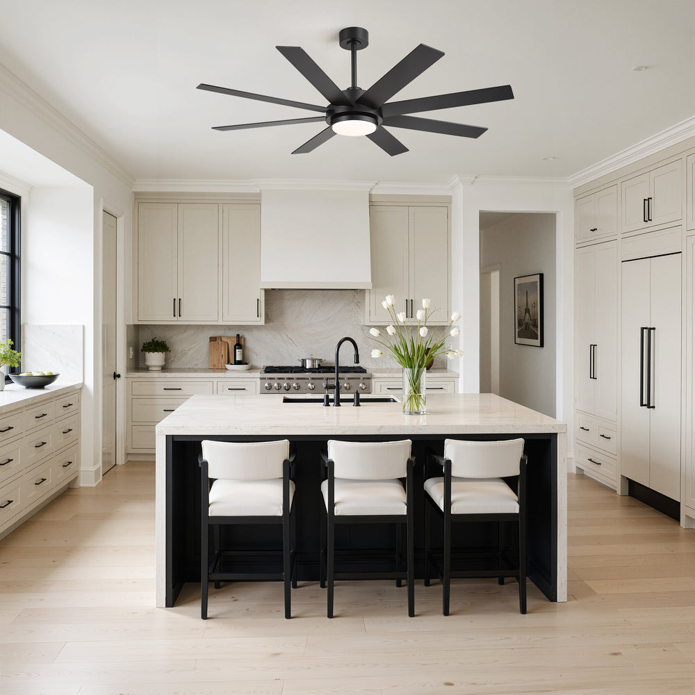 Solora 60/72 Inch Large Ceiling Fan With Light and Remote