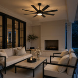 Solora 60/72 Inch Large Ceiling Fan With Light and Remote
