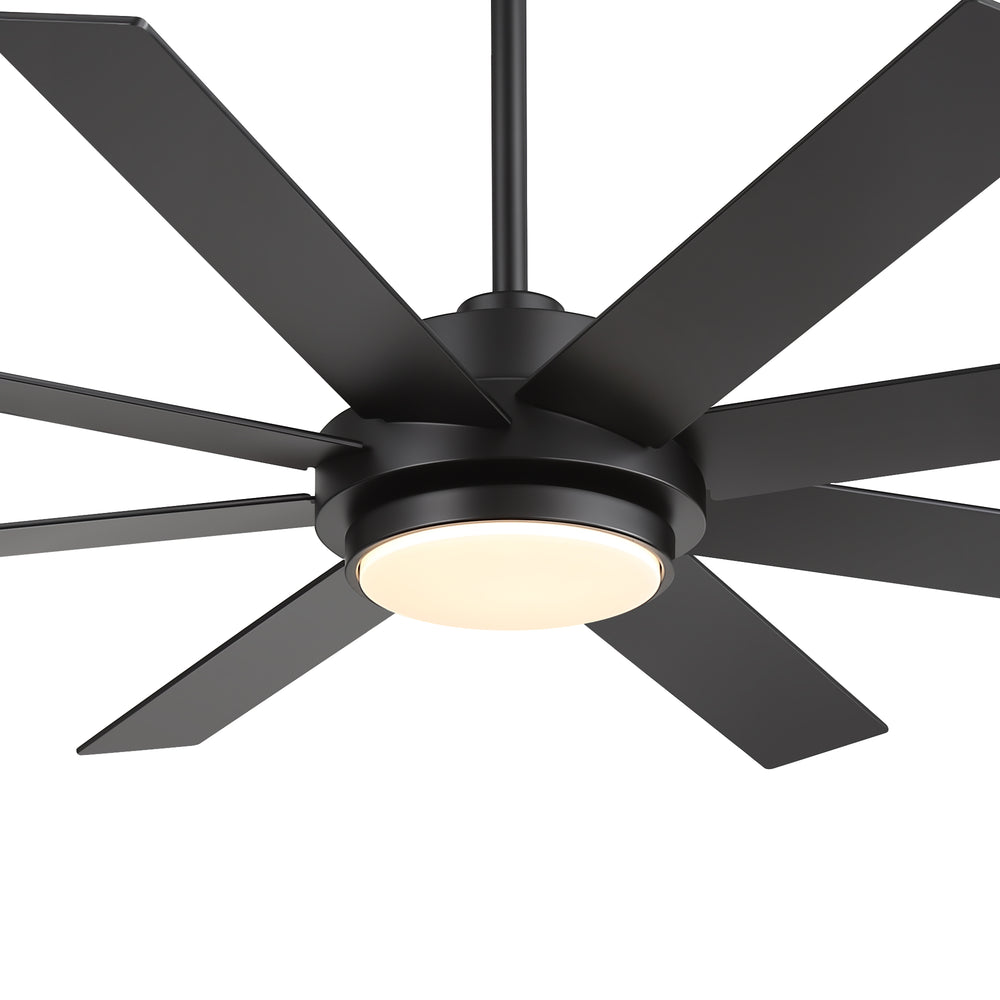 Solora 60/72 Inch Large Ceiling Fan With Light and Remote