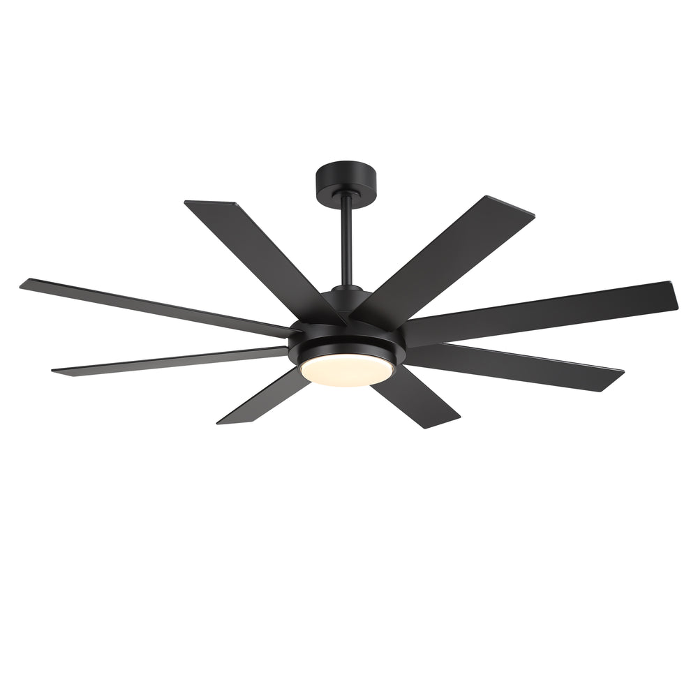 Solora 60/72 Inch Large Ceiling Fan With Light and Remote