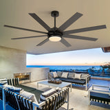 Solora 60/72 Inch Large Ceiling Fan With Light and Remote