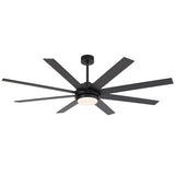Solora 60/72 Inch Large Ceiling Fan With Light and Remote