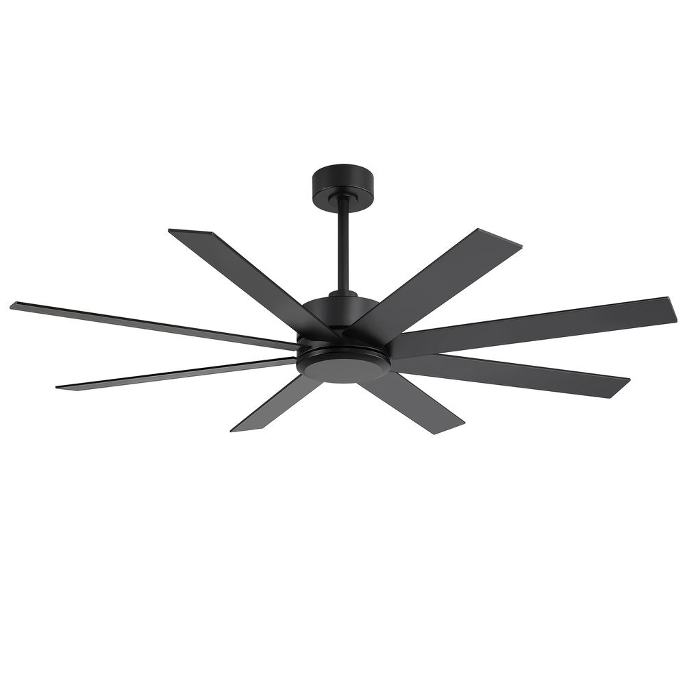 Walvex 60 Inch Black Walnut 8 Blade Ceiling Fan No Light