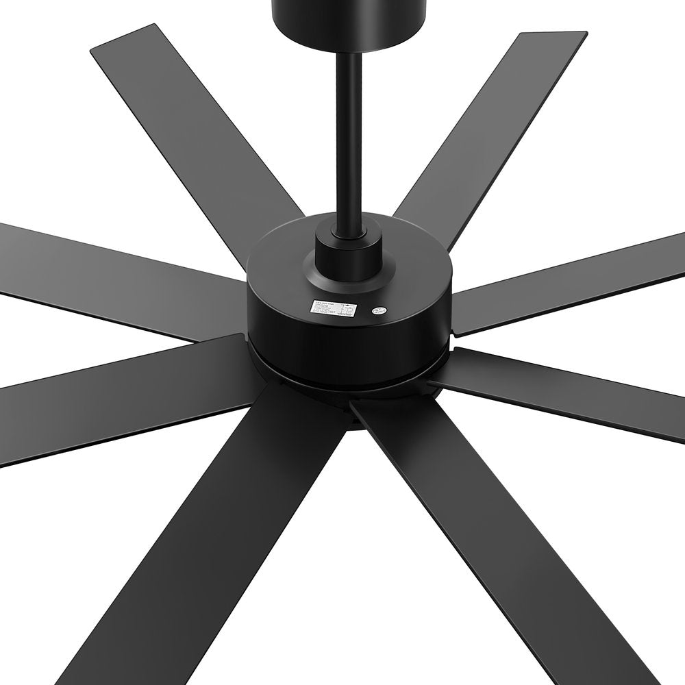 Walvex 60 Inch Black Walnut 8 Blade Ceiling Fan No Light