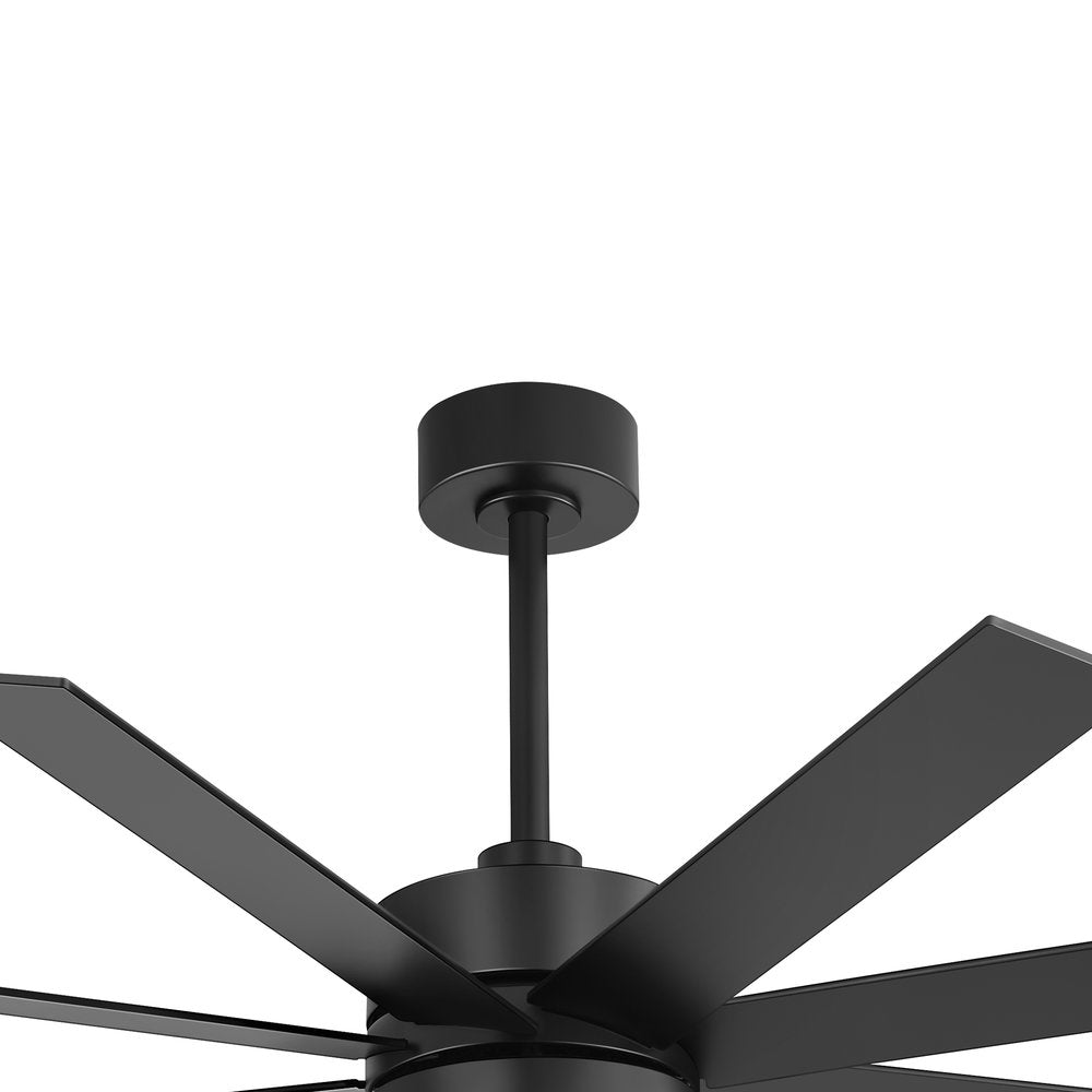 Walvora 60 Inch Black Walnut 8 Blade Ceiling Fan With Light