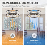 Calivra 28-Inch Crystal Chandelier Ceiling Fan With Light