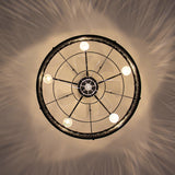 Calivra 28-Inch Crystal Chandelier Ceiling Fan With Light