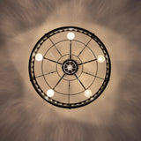 Cinderra 28-Inch Crystal Caged Ceiling Fan With Lights