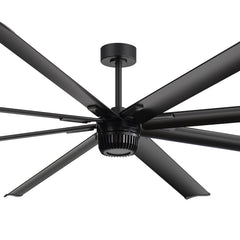 Large 96/100/108 Inch Industrial Ceiling Fan with Remote, No Light with 7/8 Aluminum Blades,DC Motor, 6 Speeds, Forward & Reverse Function-2/3 Downrods Included
